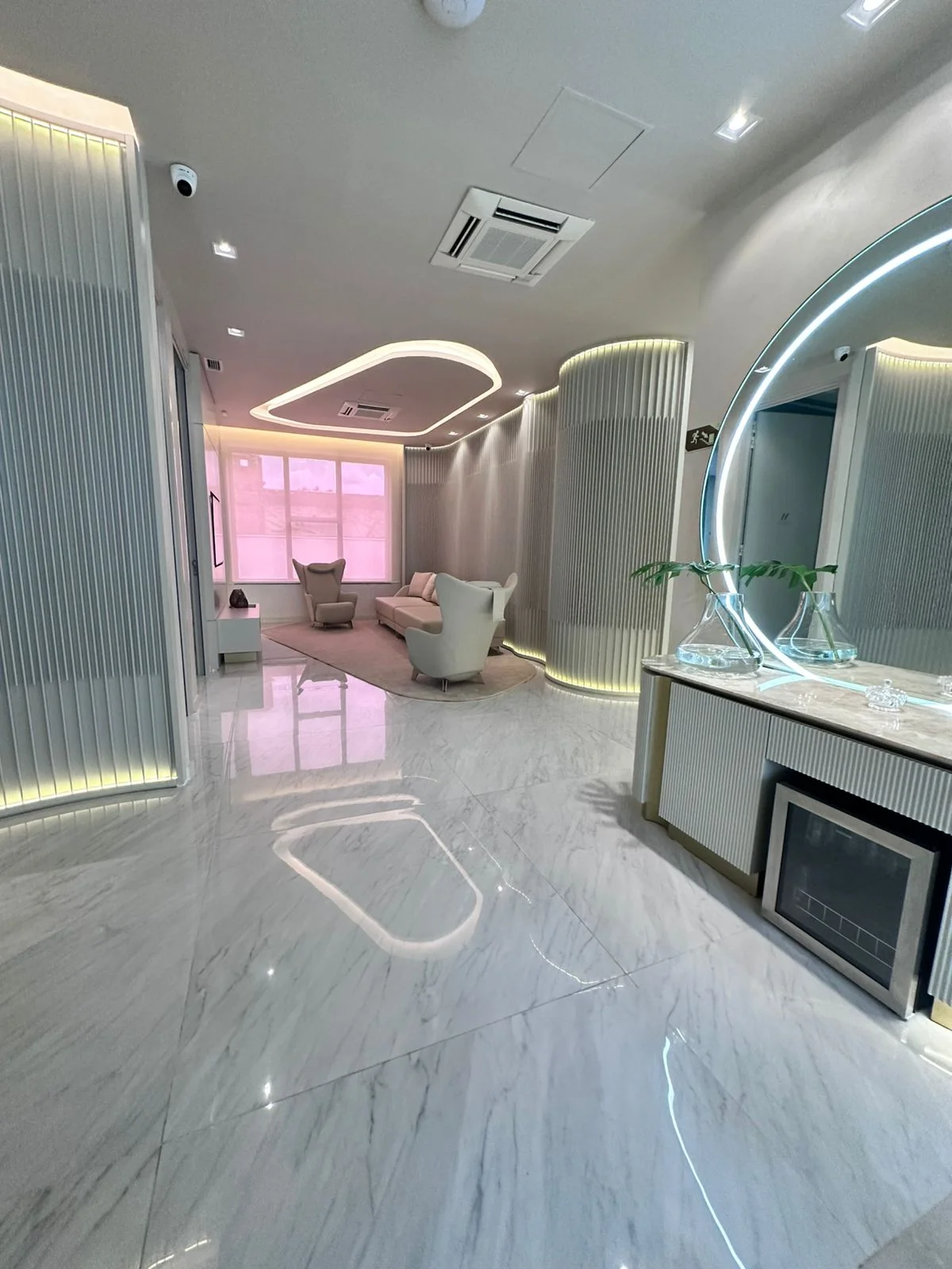 Sala de espera da clinica